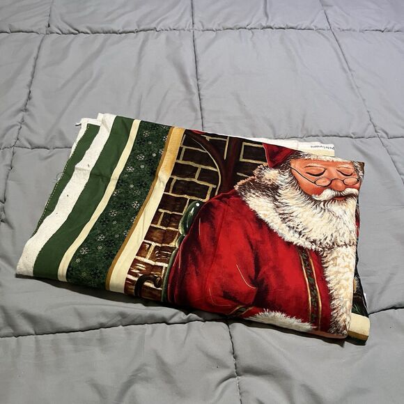 CHRISTMAS SANTA CLAUS LGD Studios VIP CRANSTON COTTON FABRIC CHEATER Panel 38X43 - Picture 13 of 13